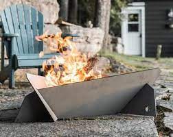Maine Campfire Chair Etsy In 2021 Steel Fire Pit Fire Pit Weathering Steel