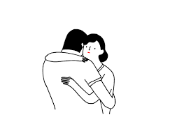 Lovequotesrus Photo Hug Illustration Cute Couple Art Motion Design Animation