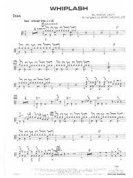 Download and buy printable sheet music online at jw pepper. Whiplash Drums Score