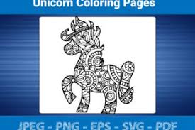 With these printable designs, you can learn the process of coloring and drawing unicorns. Unicorn Coloring Pages For Adult Grafik Von Bengalcanvas Creative Fabrica