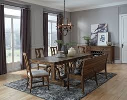 Dining room tables by ashley furniture homestore. Magnussen Bay Creek Trestle Table Dining Set P59730173 Kitd4398 25 Big Sandy Superstore Oh Ky Wv