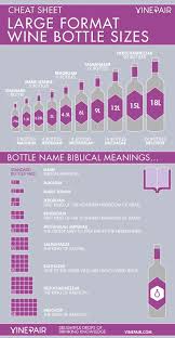 large format wine bottle names size guide infographic