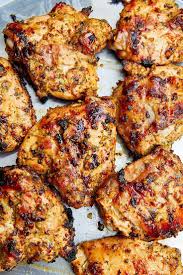Grilled Marinated Skin On Chicken Thighs Ifoodblogger Com Chicken Chickenthighs Grill Chicken Thights Recipes Grilled Chicken Thighs Chicken Thigh Recipes