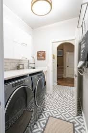 It smartly takes up the wall space and keeps laundry essentials off the floor and counters. Small Laundry Room Big Makeover Polished Habitat