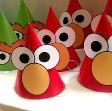 Sesame Street Party Printable Diy Party Hats Sesame Street Birthday Sesame Street Birthday Party Sesame Street Birthday Party Ideas Boy