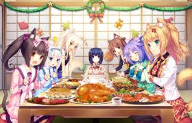 Cats With Food Nekopara Anime Nekomimi Neko