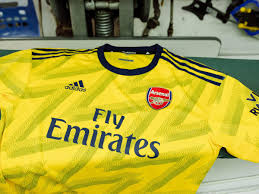 Petr cech named in goal as n'golo kante is declared fit to start · the legendary . New Arsenal Away Kit 2019 20 Alexandre Lacazette And Jordan Nobbs Unveil Retro Bruised Banana Shirt London Evening Standard Evening Standard