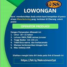 Yayasan jasa karyawan buruh penyalur tenaga kerja di klaten loker manager personalia outsourcing jasa alamat operator produksi pabrik spg nama perusahaan barat labuan bajo manggarai fukoku industries sumi tronics dharma kridatama parkermetaltreatment indonesia pratama. Loker Via Yayasan Gss