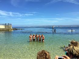 The bay is south of the major cities of san francisco and san jose. Monterey Bay Crossing Relay Team Reaches Shore In Record Time Santa Cruz Sentinel