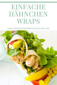 Wrap Mit Hahnchen Und Frischkase Die Kleinen Feinschmecker Rezept Rezepte Fingerfood Rezepte Schnell Lebensmittel Essen
