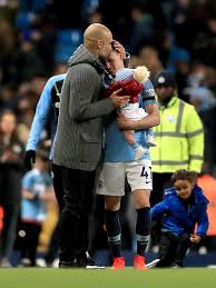 Das erste ist sein hobby in den meisten umkleidekabinen. Phil Foden S Baby Son Gets Kiss From Pep Guardiola As Man City Edge Closer To Title Mirror Online