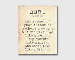 Aunt Gift Wall Art An Aunt Is A Person Aunt Quote Etsy Aunt Quotes Inspirational Quotes Quotes
