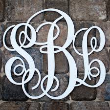 Three Letter Monograms Monogram Letters Wood Letters Monogram