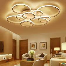 Surface Mounted Modern Led Ceiling Lights For Living Room Bed Room Light White Brown Plafondlamp Home Lighting Led Ceiling Lamp Ceiling Lights Living Room Ceiling Design Living Room Bedroom Ceiling Light