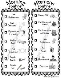 Daily routine behavior charts work very well with younger kids and less verbal kids. Before And After School Visual Routines For Kids Where Imagination Grows