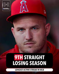 The Angels will finish the season under .500 for an MLB-leading 9th  consecutive year. The Royals and Tigers both currently share the  second-worst streak of losing seasons at 7, and the coming