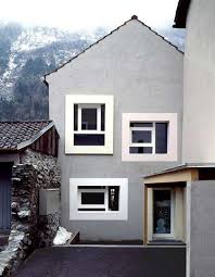 Einfamilienhaus Felsberg Fassadengestaltung Architektur Dachgiebel