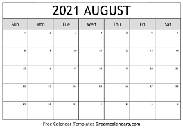 So you can use the calendars for both purposes. August 2021 Calendar Free Blank Printable Templates