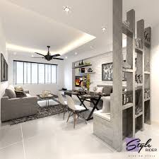 Hdb Bto 4 Room Punggol Waterway Terrace Ii Interior Design Singapore Apartment Living Room Design Interior Design Singapore Living Room Partition