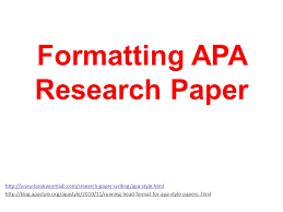 Now you have set to writing your own essay, what goes into it? Formatting Apa Research Paper Ppt Download