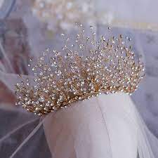 Luxury Gorgeous Gold Bridal Hair Accessories 2019 Metal Rhinestone Tiara Wedding Accessories Gold Bridal Hair Accessories Bridal Hair Accessories Bridal Accessories