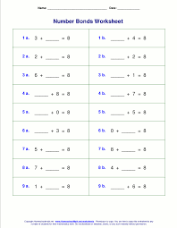 Number Bonds Worksheets