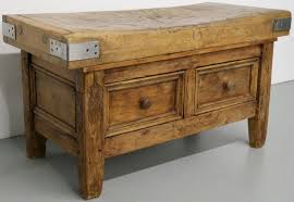 C 1800 S French Butcher Block Table W Drawers 1stdibs Com Butcher Block Tables Glass Kitchen Tables Block Table