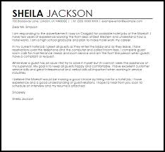 The job application letter highlights your related qualifications and experience also gives you the chance to improve your resume and also download this sample application letter template that is mentioned above to make one of the best letters you need while applying for a job of your choice. Hotel Job Sample Cover Letter Cover Letter Templates Examples