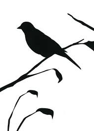 Black Bird On Branch Silhouette Love This Silhouette With Images Black Bird Bird Stencil Bird Silhouette
