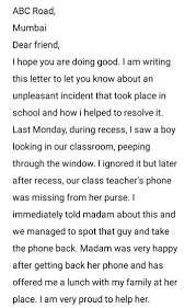 Write the number of the profession next to the letter for the statement. Write An Informal Letter To Your Best Friend Telling Him Her About An Unpleasant Incident That Took Place In School And How You Or Someone Else Helped To Resolve It Mark The Determiners