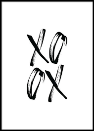 A4 Black And White Photo Prints Xoxo Black And White Modren Print Monochrome Wallpart A4 Can Etsy In 2020 Typography Poster Quotes Black And White Photo Wall Black And White Picture Wall