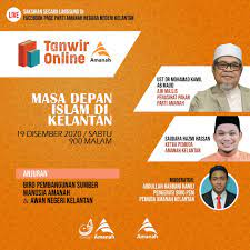 Pendaftaran keahlian amanah secara dalam talian boleh dilaksanakan dengan dua kaedah : Tanwir Online Amanah Kelantan Awan Kelantan 2019 2022 Facebook
