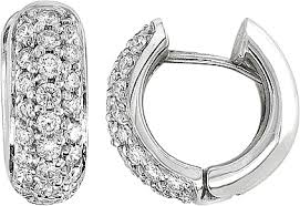 When you are heading out for a casual outing, such as catching the game or running errands, opt for less formal materials, such as leather or rubber. 14k White Gold 1 Ct Diamond Pave Huggie Earrings Ade1813