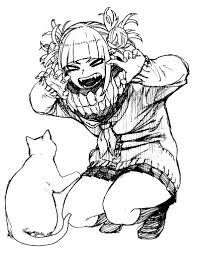 The spruce / ashley deleon nicole these free pumpkin coloring pages will be sna. Printable Toga Himiko Coloring Pages Anime Coloring Pages