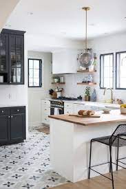 5 Ideas To Steal From A High Contrast Kitchen Kitchen Design Retro Home Decor Kitchen Flooring