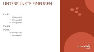 Mit microsoft powerpoint erstellen sie professionelle präsentationen und gestalten diese mit zahlreichen features, etwa mit animationen, übergängen oder designvorlagen. Wie Du Haupt Und Unterpunkte Deiner Agenda In Powerpoint Professionell Erstellst Cleverslide