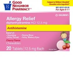 Gnp Children S Allergy Chewables Cherry 20 Tablets