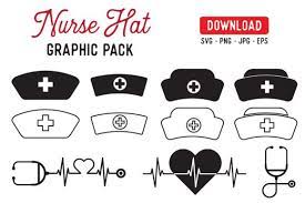 Nurse Hat Graphic Pack Graphic By The Gradient Fox Creative Fabrica Nurse Hat Graphic Shop Artwork