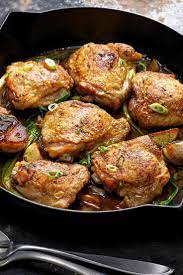 Garlicky Chicken Thighs With Scallion And Lime Recipe Recipe Recipes Chicken Thigh Recipes Cooking Recipes