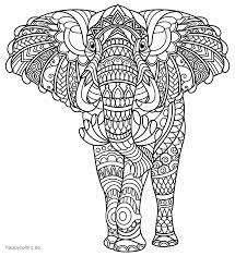 Elefanten haben einen sehr langen rüssel und kräftige beine. Mandala Tiere Und Tier Mandalas