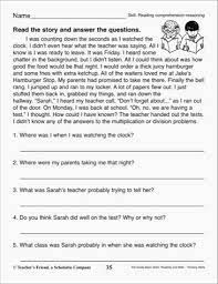 Then answer each question carefully by choosing the best answer. 3rd Grade Reading Comprehension Worksheets Multiple Choice Re Reading Comprehension Worksheets 3rd Grade Reading Comprehension Worksheets Reading Comprehension