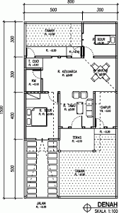 Ukuran skala pada denah rumah adalah. 42 Gambar Dan Denah Rumah Minimalis Type 60 Brick House Plans Log Home Floor Plans House Floor Plans