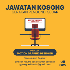 Graphic designer, junior graphic designer and more on indeed.com. Gerakan Pengundi Sedar Gps On Twitter Jawatan Kosong Motion Graphic Designer Mahir Edit Video Mempunyai Kemahiran Motion Graphic Designer Tak Kekok Guna Dslr Biasa Shooting Boleh Sama2 Apply Position Ini Di
