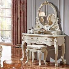Aliexpress Com Buy Luxury French Style Pricess Dresser Makeup Dressing Table With Mirror Vanity Set From Reliab Shabby Chic Dresser Furniture Bedroom Design