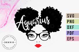 Download Aquarius Afro Woman Svg Png Dxf Eps Pdf Files 380653 Svgs Design Bundles