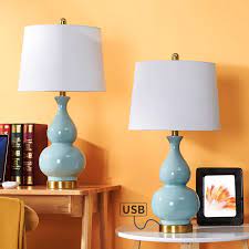 Romolo 26 75 Table Lamp Set With Usb Table Lamp Sets Lamp Lamp Sets