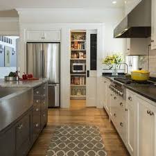 Kitchen For Fridge Position Doorway To Other Room Window Above Second Sink And Walk In Pa Galley Kitchen Design Galley Kitchen Remodel Kitchen Designs Layout