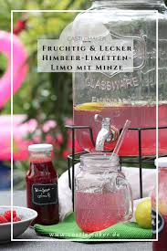 Himbeer Limetten Sirup Mit Minze Himbeeren Limetten Lecker