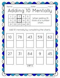 Best of all, it is self grading!this resource is a di Freebie Adding 10 Mentally Worksheets 1 Nbt 5 Math Center Activities 1st Grade Math Worksheets Math Centers
