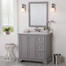 36 Inch Vanities Bathroom Vanities Without Tops Bathroom Vanities The Home Depot In 2020 White Sink Sterling Grey Vanity Top